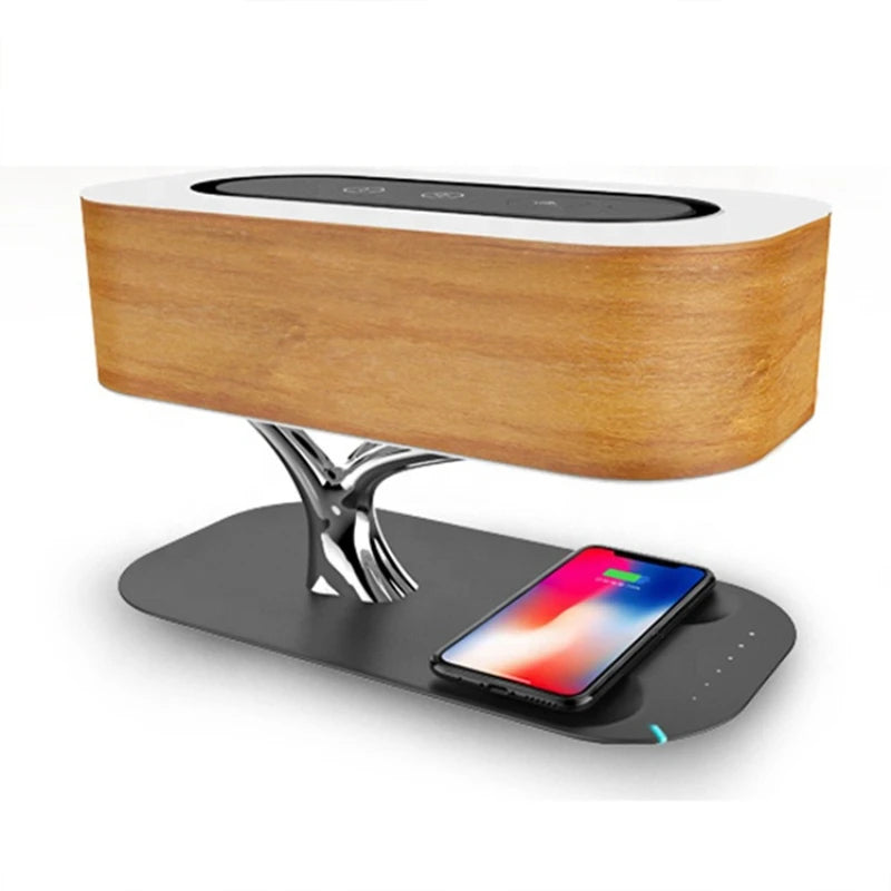 LuceArmonia Albero: Nachttischlampe mit Bluetooth Lautsprecher-letto-design.com