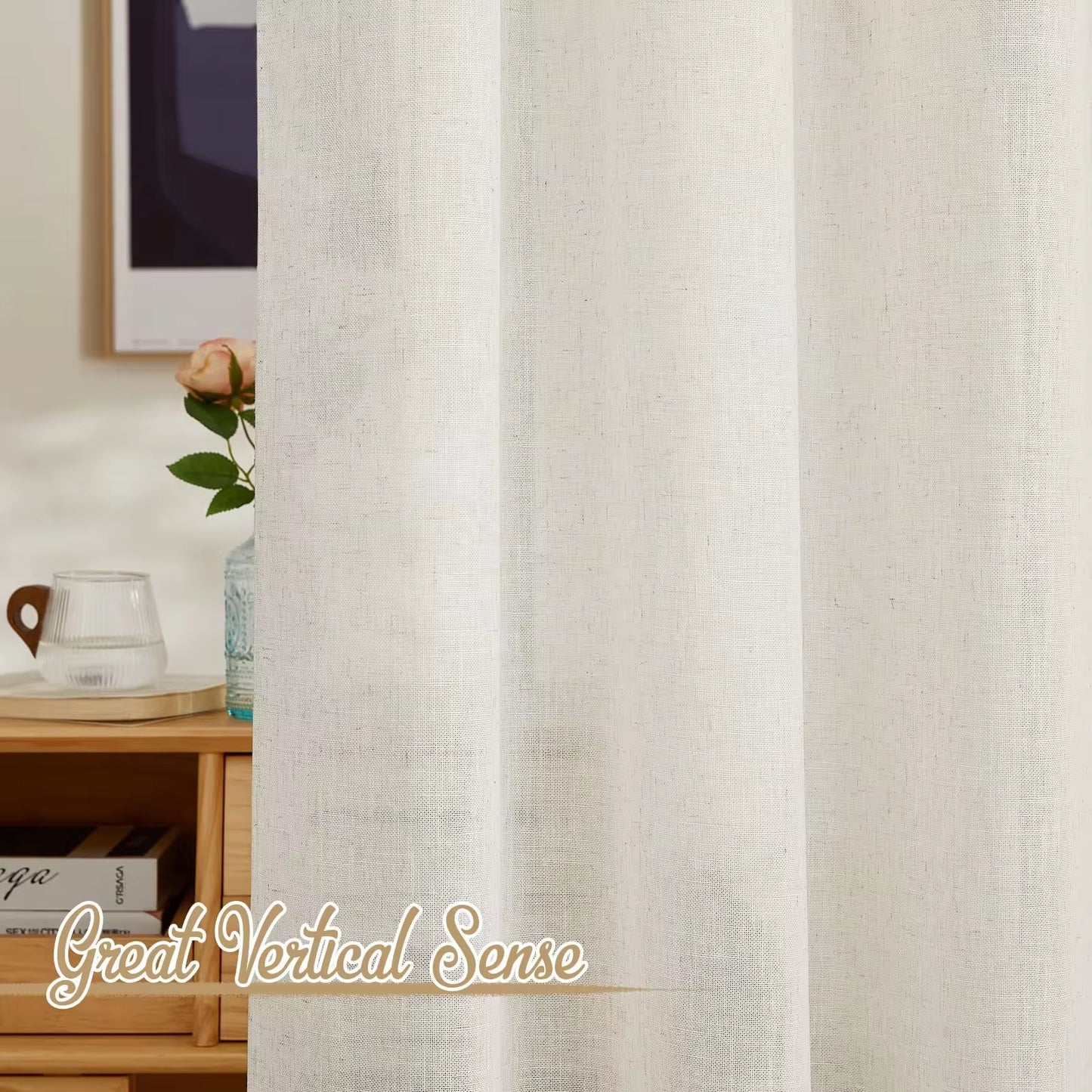 Tende Lino Luminoso – Elegante Leinenmisch-Vorhänge-letto-design.com
