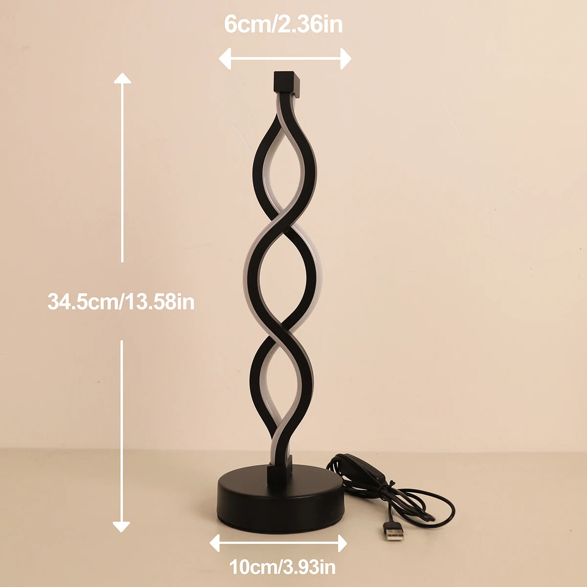 Luci di Spirale Moderna - Nachttischlampe-letto-design.com