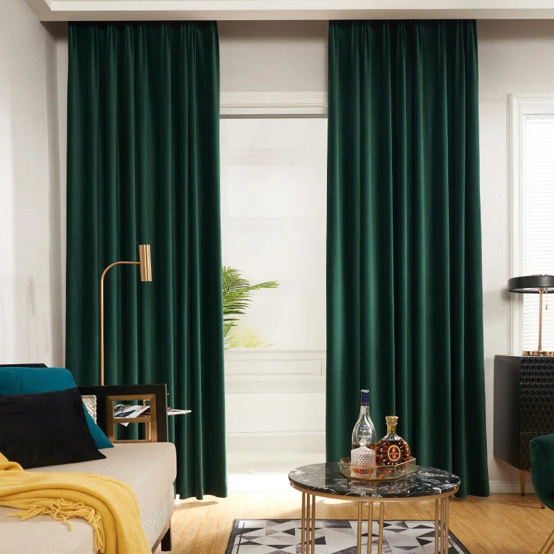"Emerald Elegance" - Luxuriöse Verdunklungsvorhänge-letto-design.com