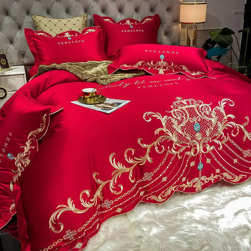 Bianco Sogno Deluxe Baumwolle-Bettwäsche-Set-letto-design.com