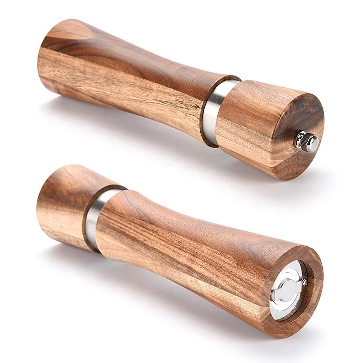 GustoLegno Akazienholz Salz- und Pfeffermühle Set-letto-design.com