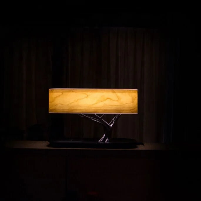 LuceArmonia Albero: Nachttischlampe mit Bluetooth Lautsprecher-letto-design.com