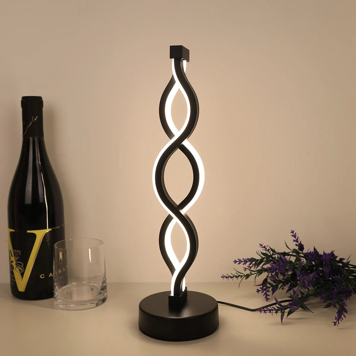 Luci di Spirale Moderna - Nachttischlampe-letto-design.com