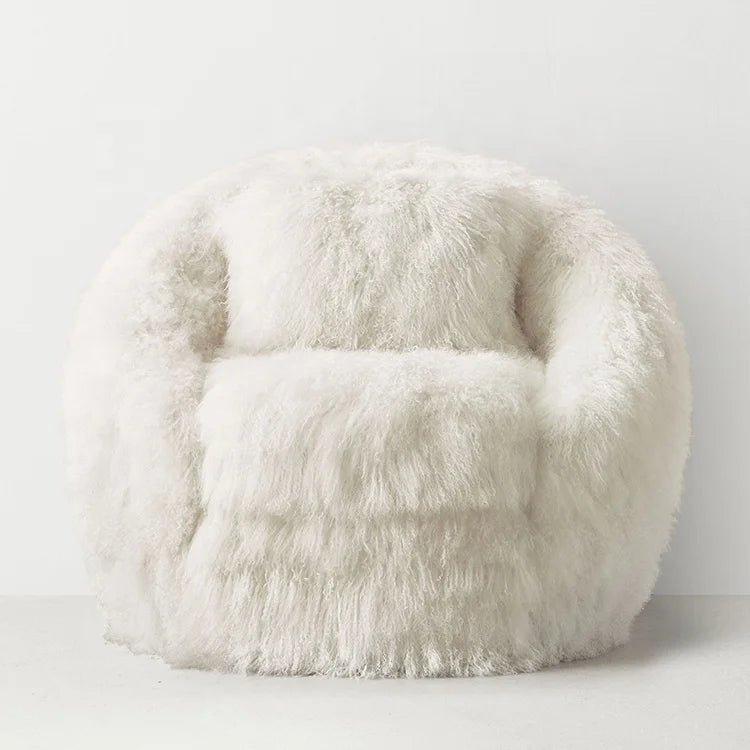Sessel „Lusso Peloso“ – Luxuriöse Eleganz mit natürlichem Schaffell-letto-design.com