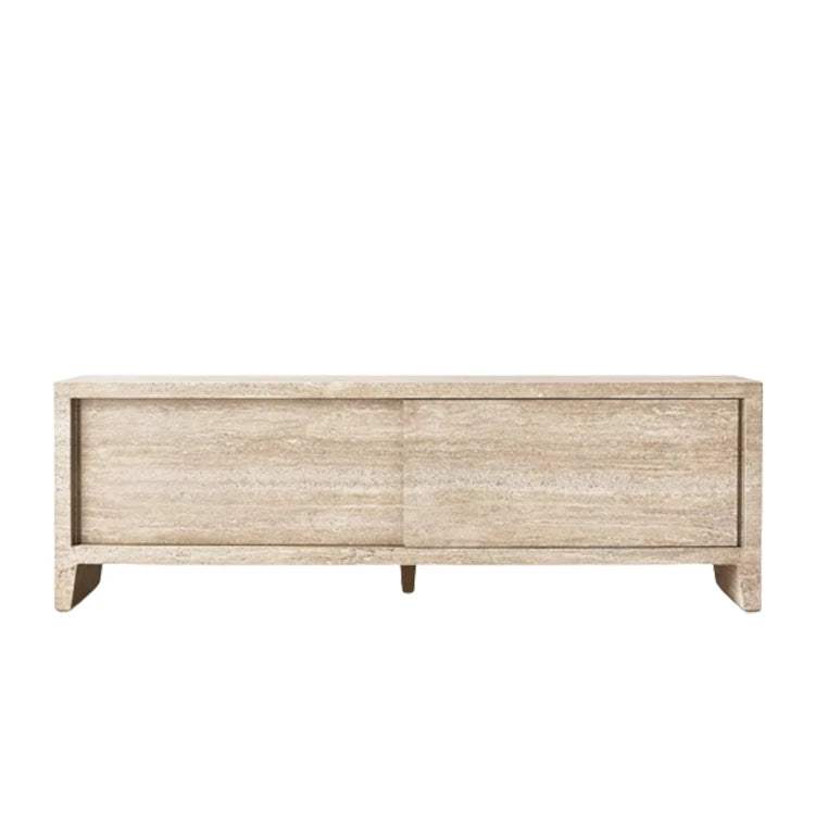 Sideboard "Marmo Eleganza" – Minimalistisches Design mit luxuriösem Travertin-letto-design.com
