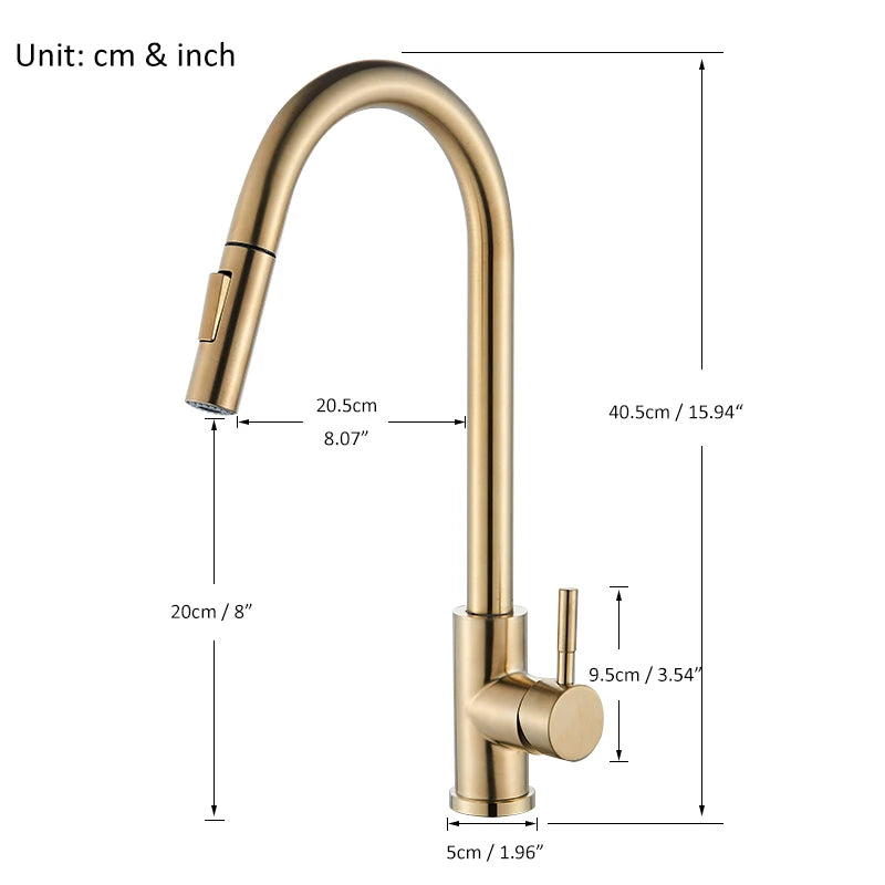 Rubinetto Eleganza Oro – Hochwertiger Küchenwasserhahn-letto-design.com