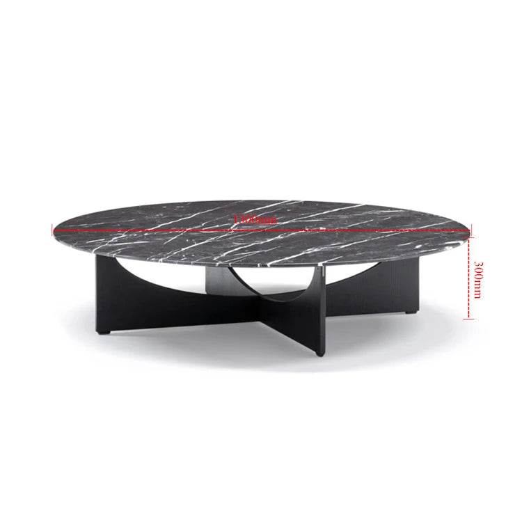 Runder Couchtisch aus Marmor „Eclat Noir“-letto-design.com