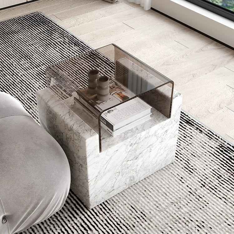 Couch - & Nachttisch Travéro – Ein Unikat aus Naturstein und Glas-letto-design.com
