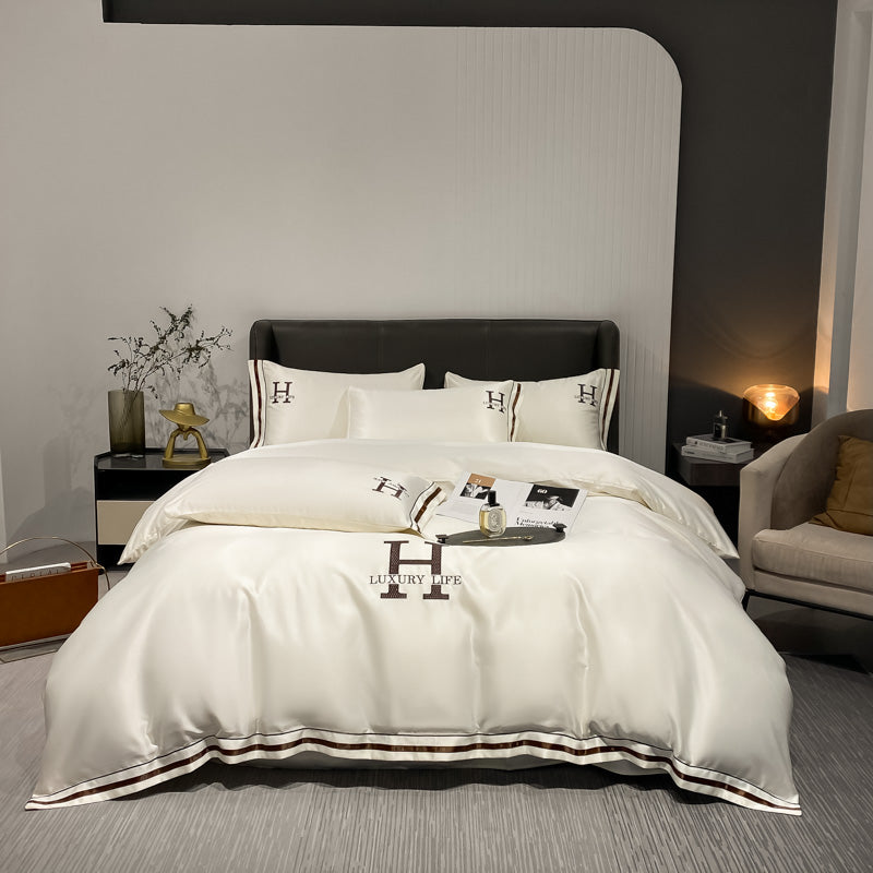 Sogno di Mezzanotte: 4-Teiliges Bettwäsche-Set-letto-design.com