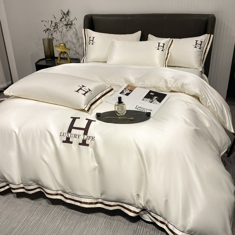 Sogno di Mezzanotte: 4-Teiliges Bettwäsche-Set-letto-design.com