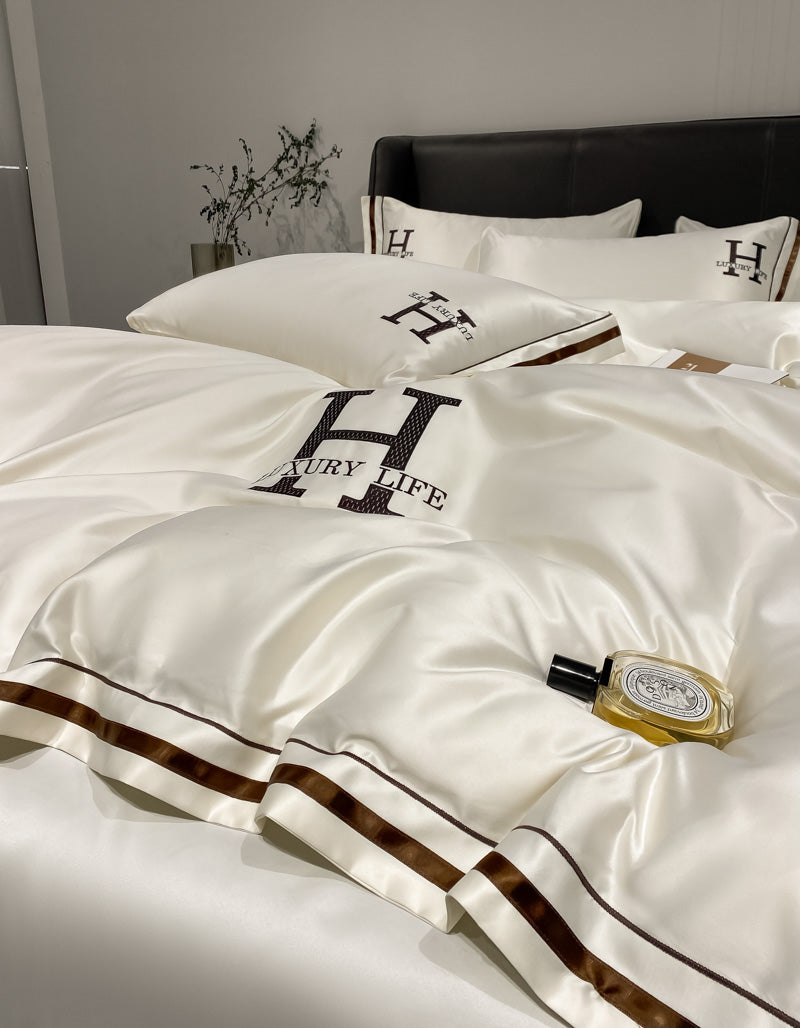 Sogno di Mezzanotte: 4-Teiliges Bettwäsche-Set-letto-design.com