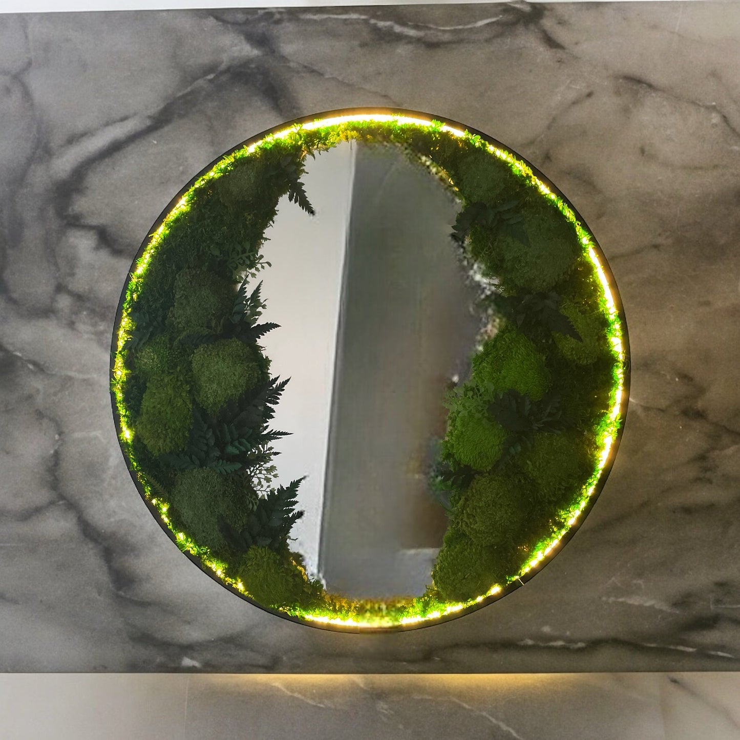 Reflections of Nature – Moosbild mit Spiegel-letto-design.com