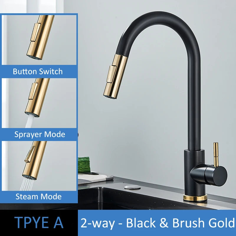 Rubinetto Eleganza Oro – Hochwertiger Küchenwasserhahn-letto-design.com