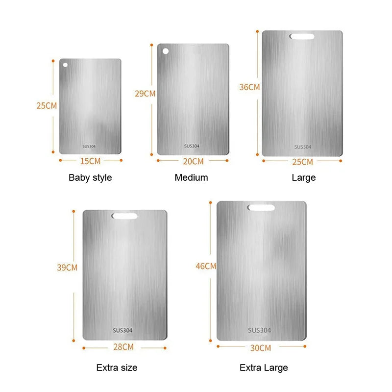 Acciaio di Classe – Hochwertiges Edelstahl-Schneidebrett-letto-design.com