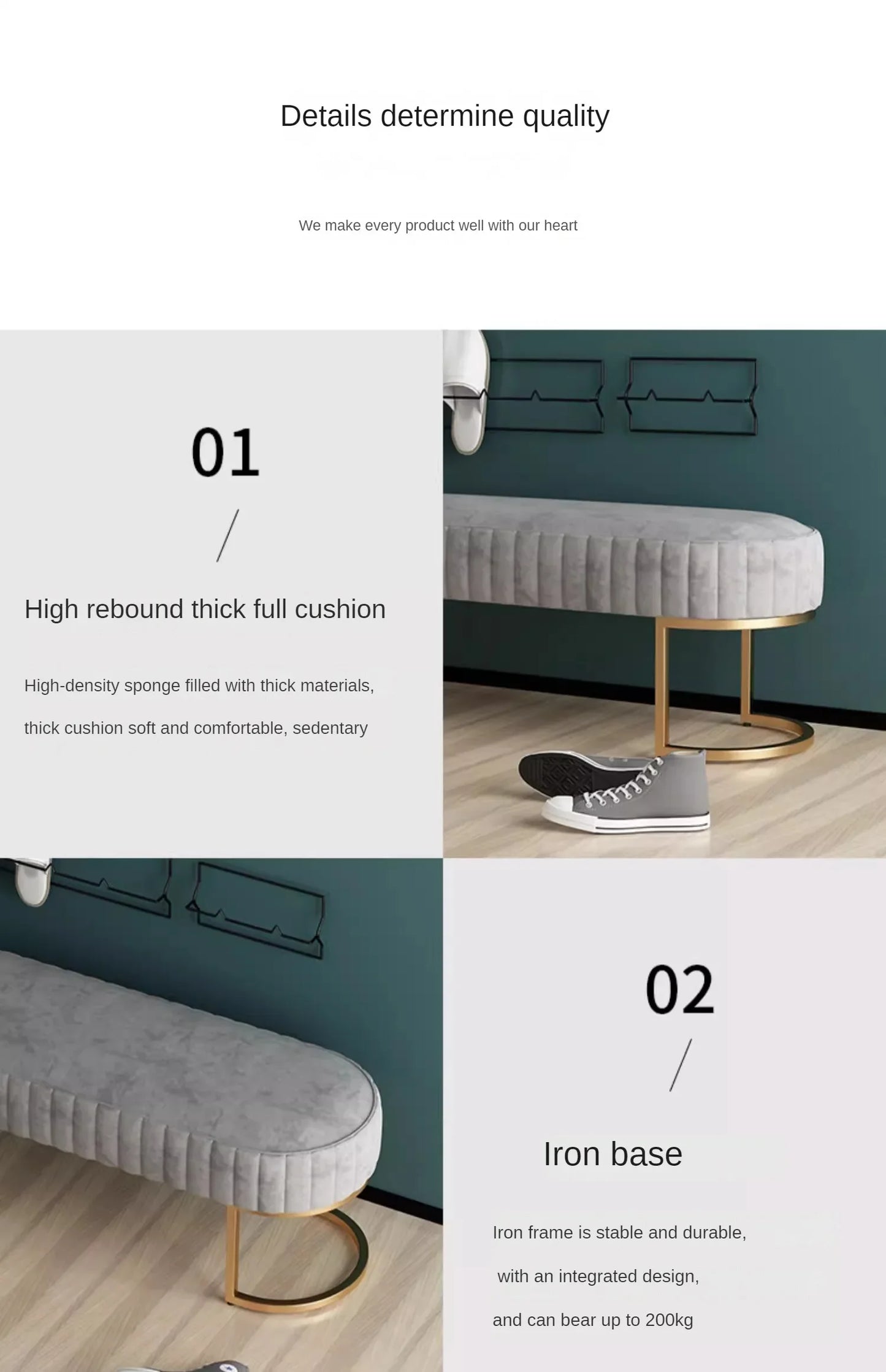 Sitzbank "Bella Cipria"-letto-design.com