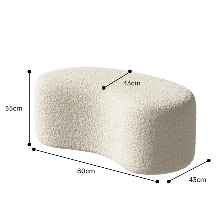 Moderner Bouclé-Sitzhocker – Eleganz und Komfort in Einem-letto-design.com