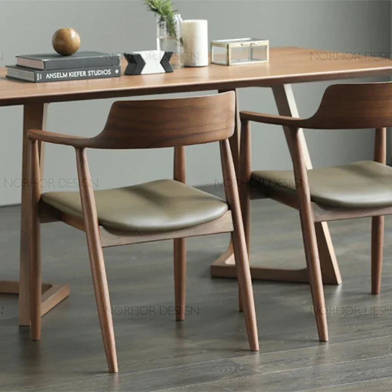 Designer-Esszimmerstuhl aus Walnussholz-letto-design.com