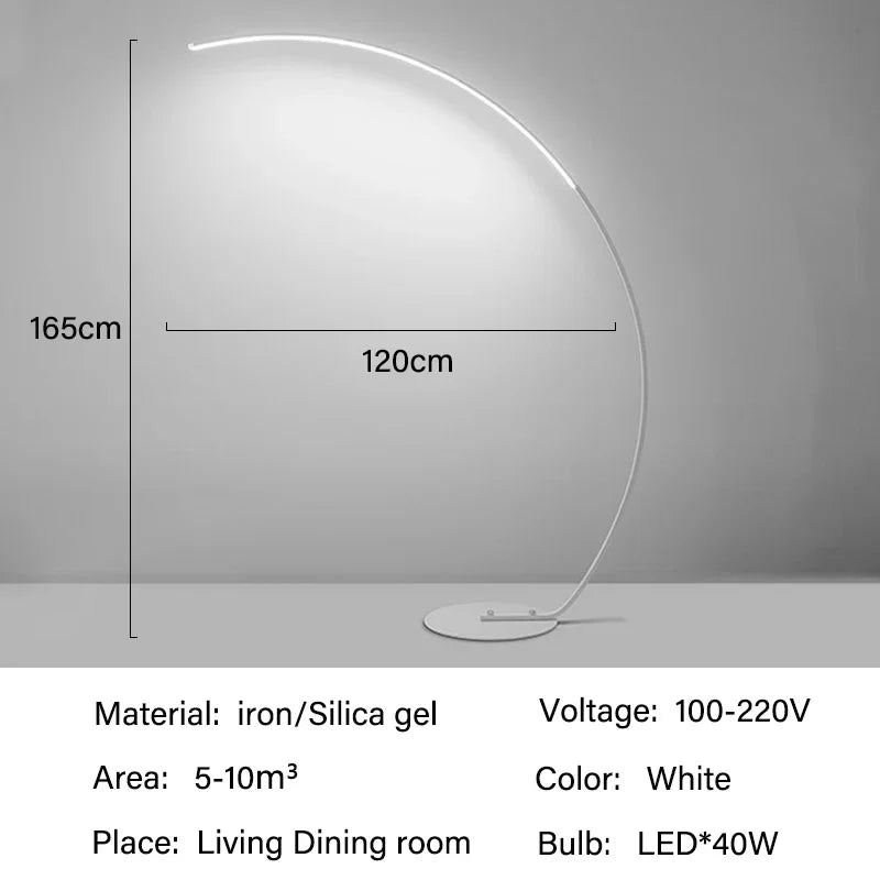 Luce Curva - Italienische Designer-Stehlampe-letto-design.com