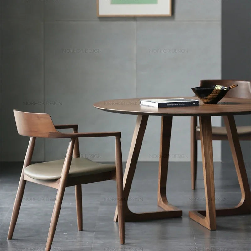 Designer-Esszimmerstuhl aus Walnussholz-letto-design.com
