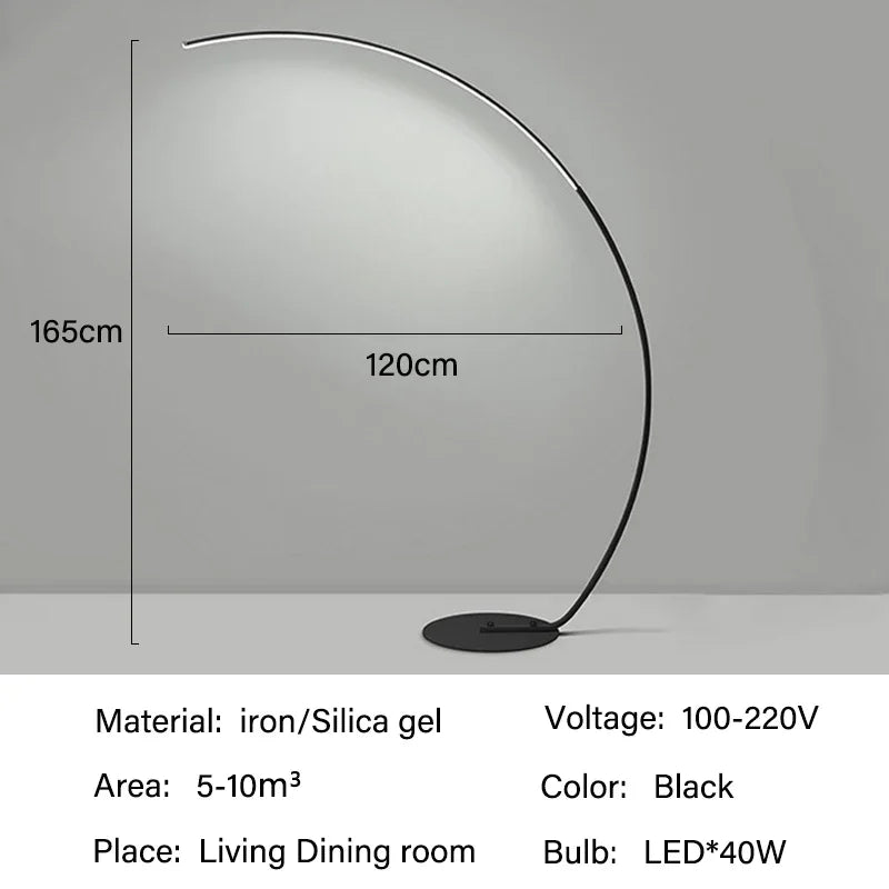 Luce Curva - Italienische Designer-Stehlampe-letto-design.com