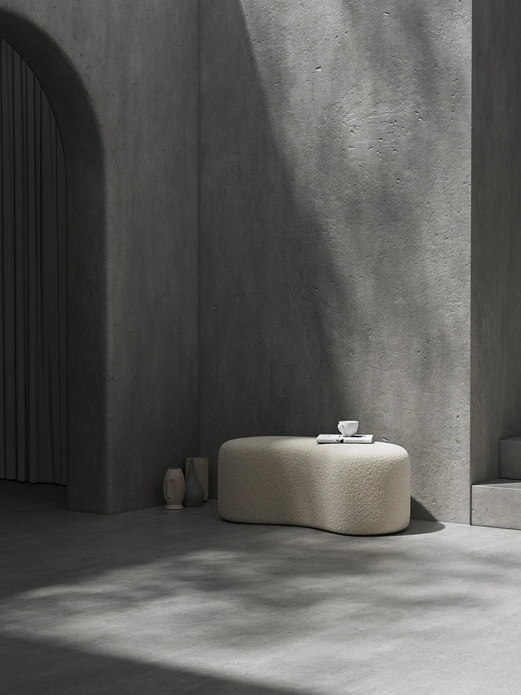 Moderner Bouclé-Sitzhocker – Eleganz und Komfort in Einem-letto-design.com