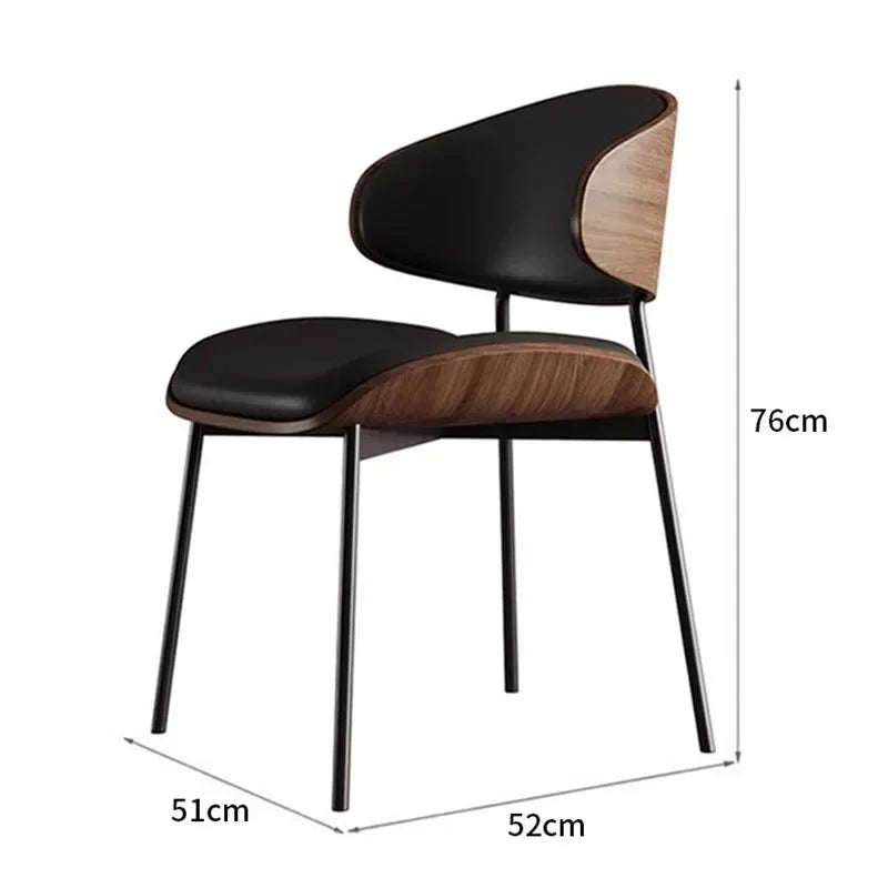 Eleganter Designstuhl aus Holz und Kunstleder – Komfort und Stil vereint-letto-design.com