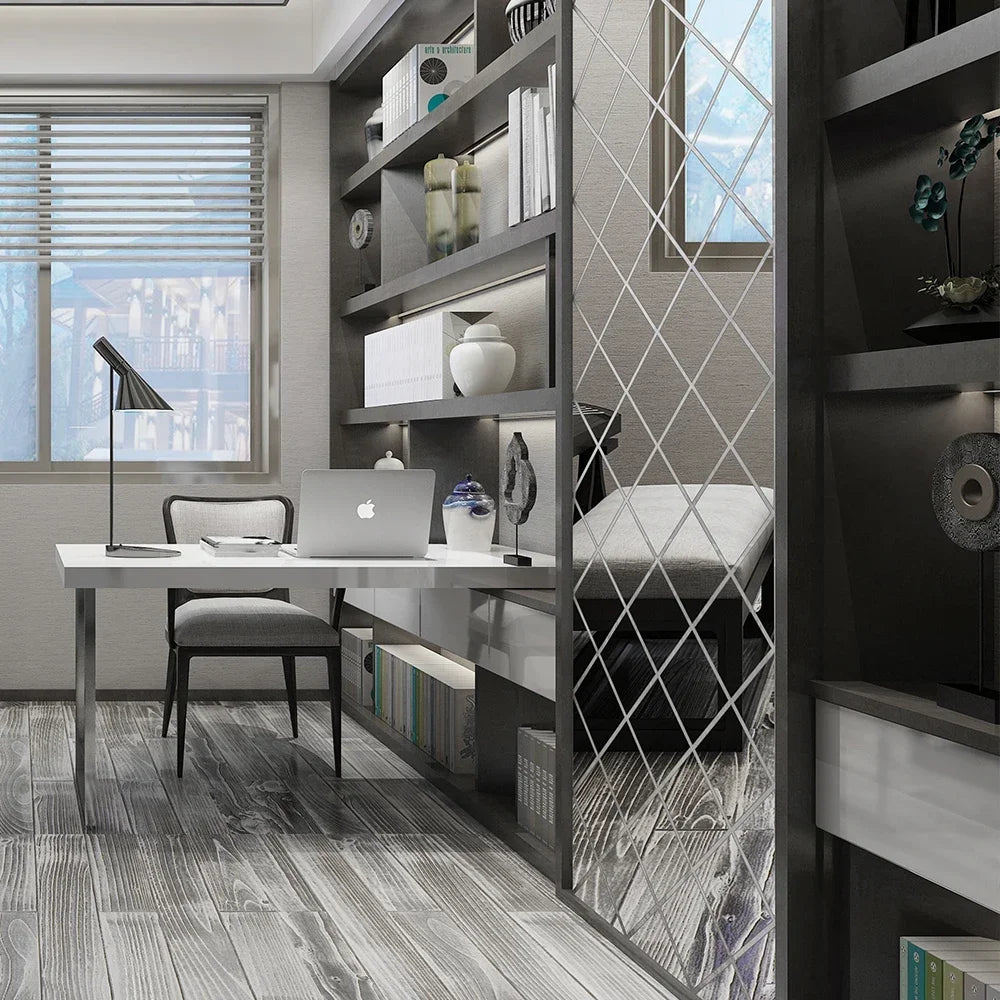 Wandspiegel-Aufkleber im Diamantmuster – Modernes Interieur Highlight-letto-design.com
