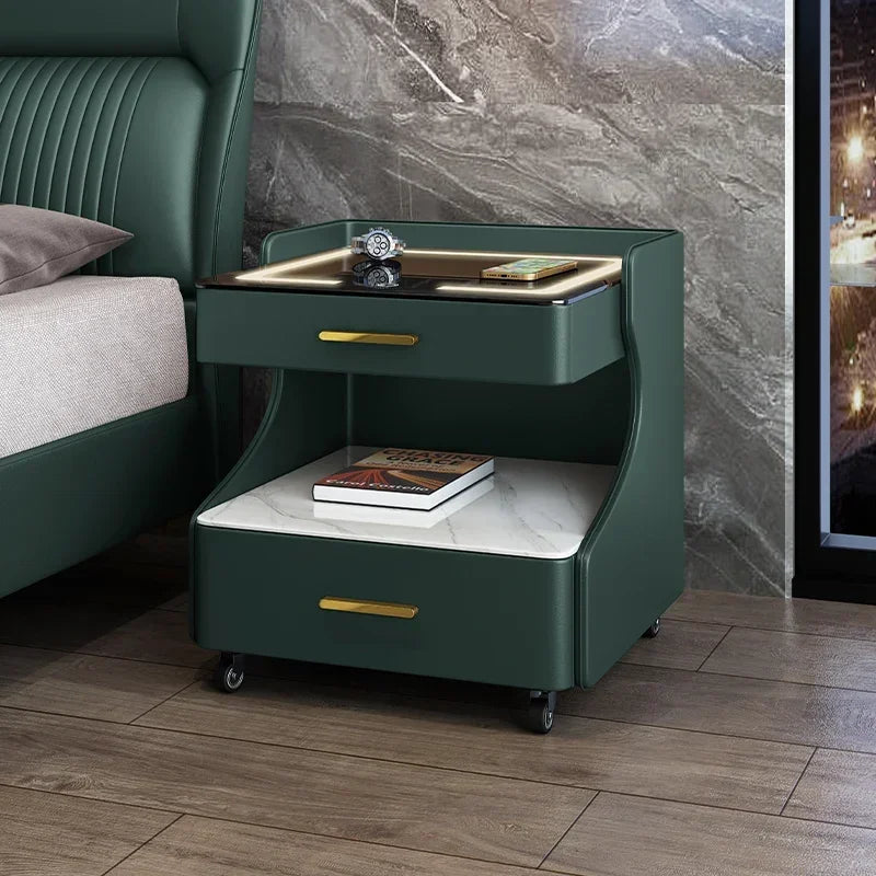 Eleganter Nachttisch mit Passwortschloss & Wireless-Ladestation-letto-design.com