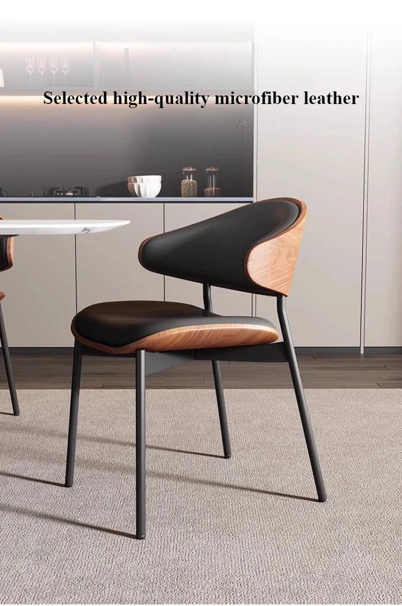 Eleganter Designstuhl aus Holz und Kunstleder – Komfort und Stil vereint-letto-design.com