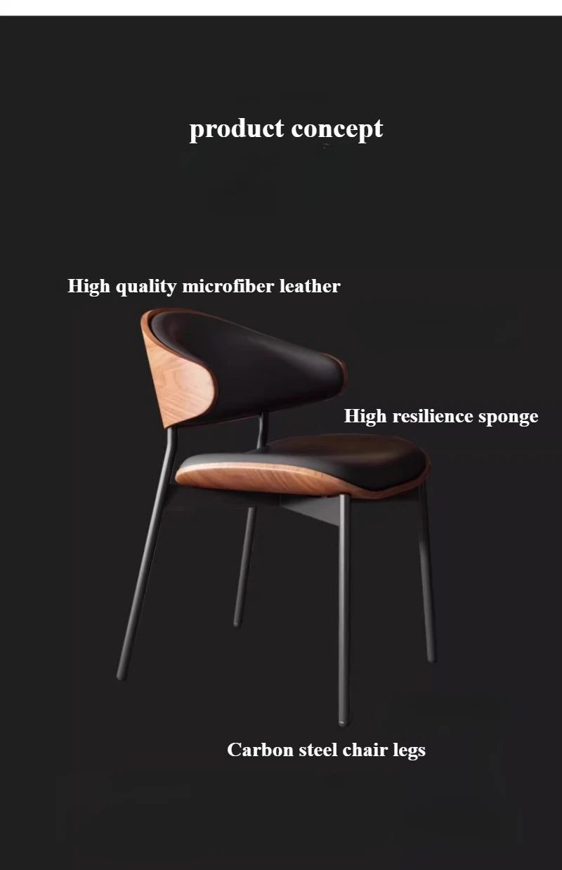 Eleganter Designstuhl aus Holz und Kunstleder – Komfort und Stil vereint-letto-design.com