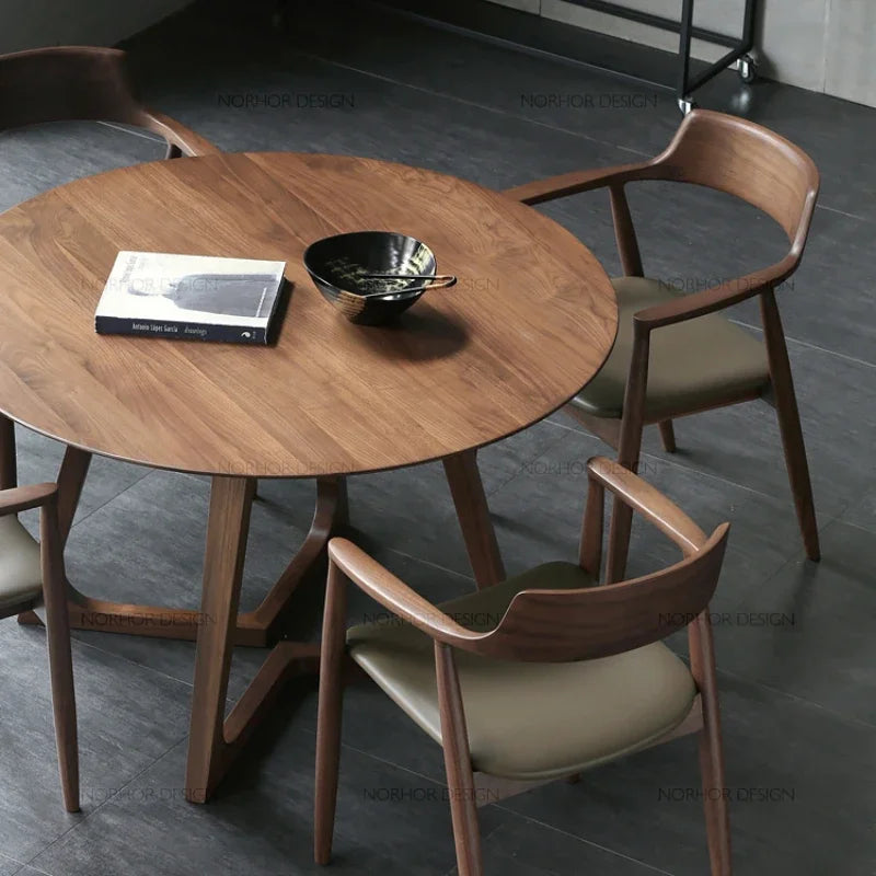 Designer-Esszimmerstuhl aus Walnussholz-letto-design.com