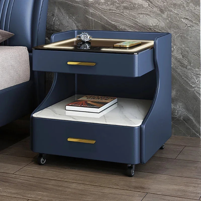 Eleganter Nachttisch mit Passwortschloss & Wireless-Ladestation-letto-design.com