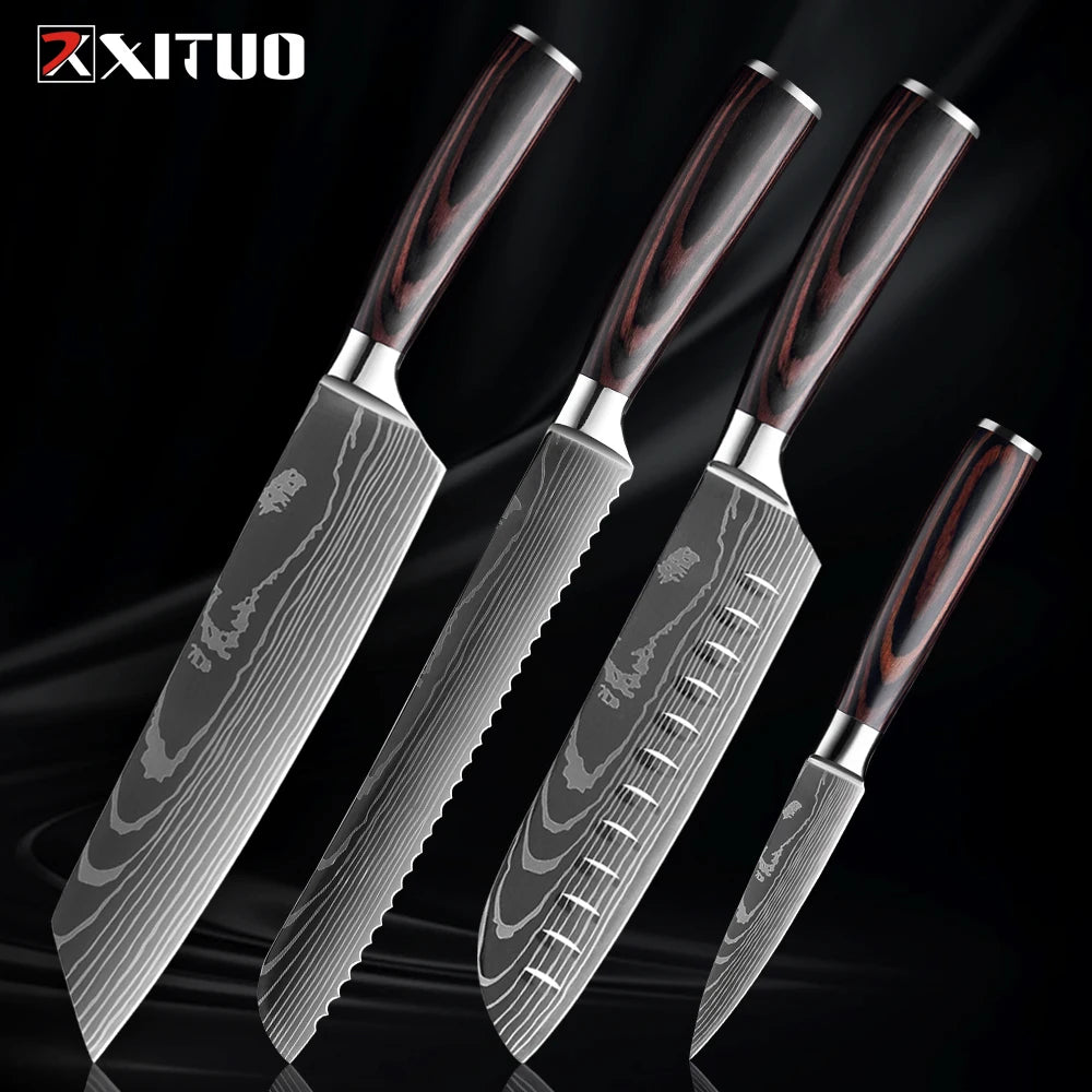 Premium XITUO Küchenmesserset – "Set di Coltelli Cucina Eleganza"-letto-design.com