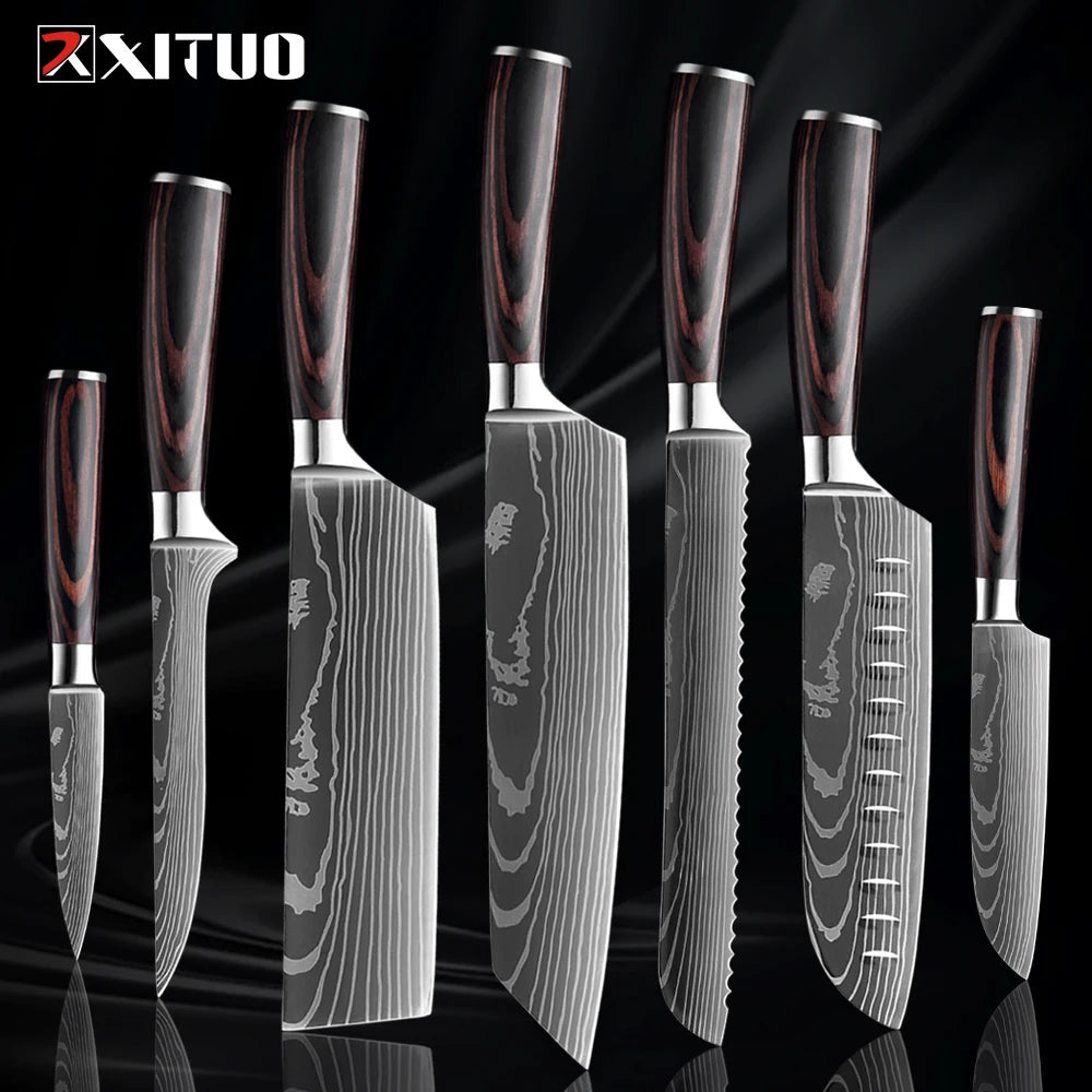 Premium XITUO Küchenmesserset – "Set di Coltelli Cucina Eleganza"-letto-design.com