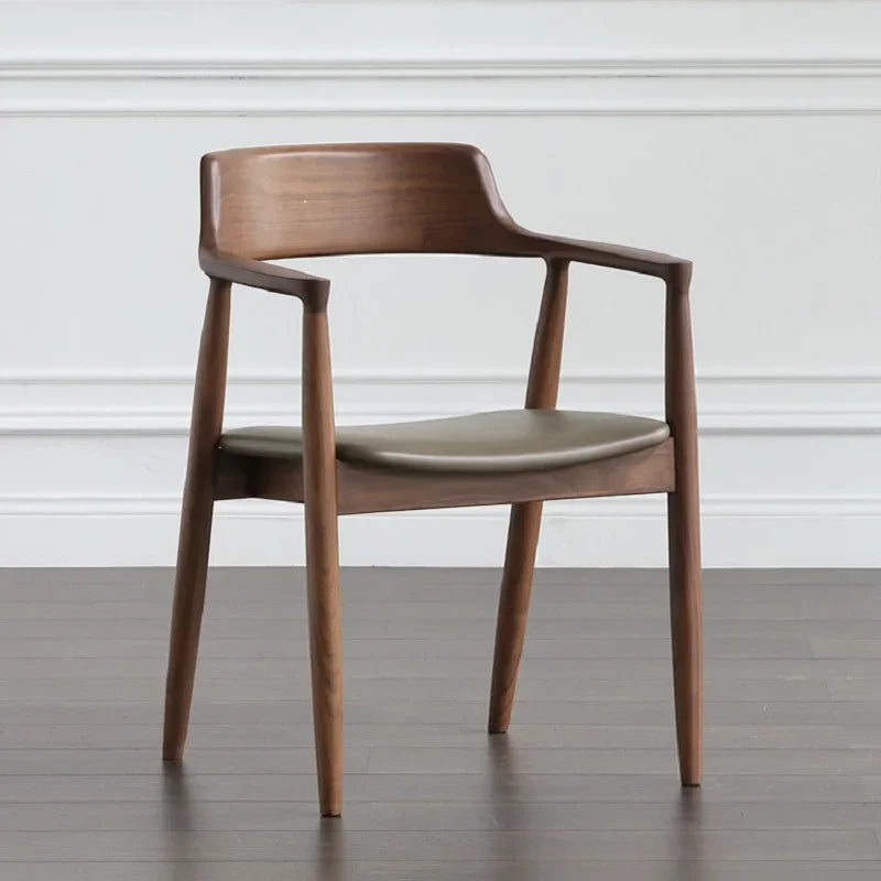 Designer-Esszimmerstuhl aus Walnussholz-letto-design.com