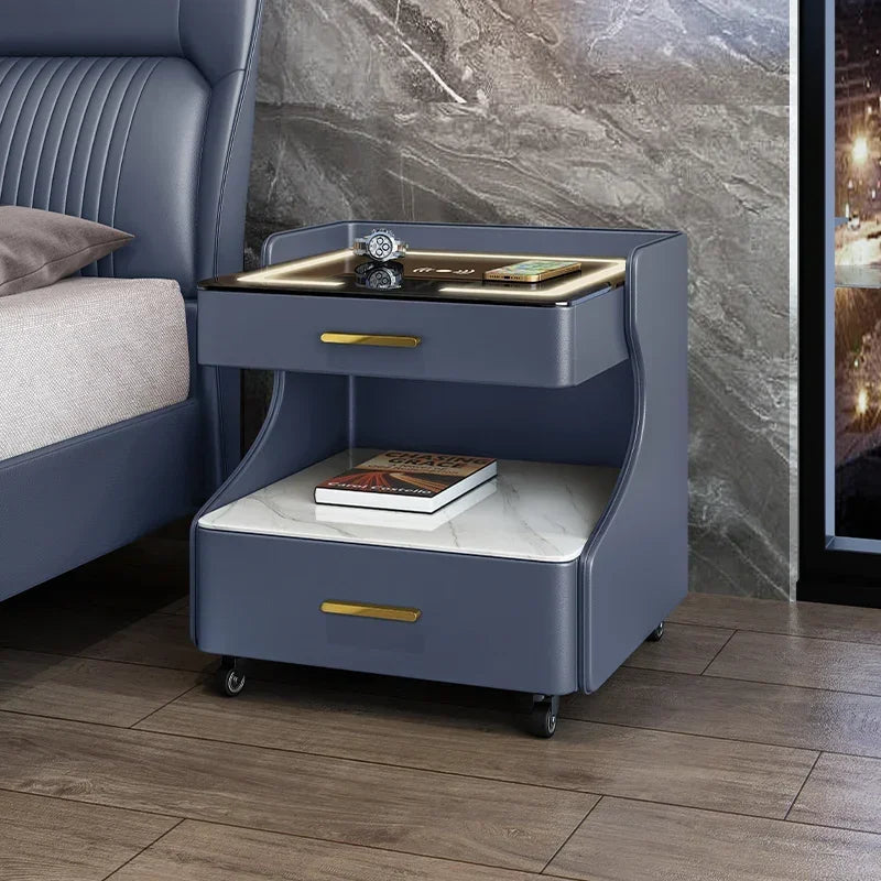 Eleganter Nachttisch mit Passwortschloss & Wireless-Ladestation-letto-design.com