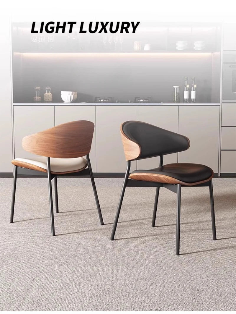 Eleganter Designstuhl aus Holz und Kunstleder – Komfort und Stil vereint-letto-design.com