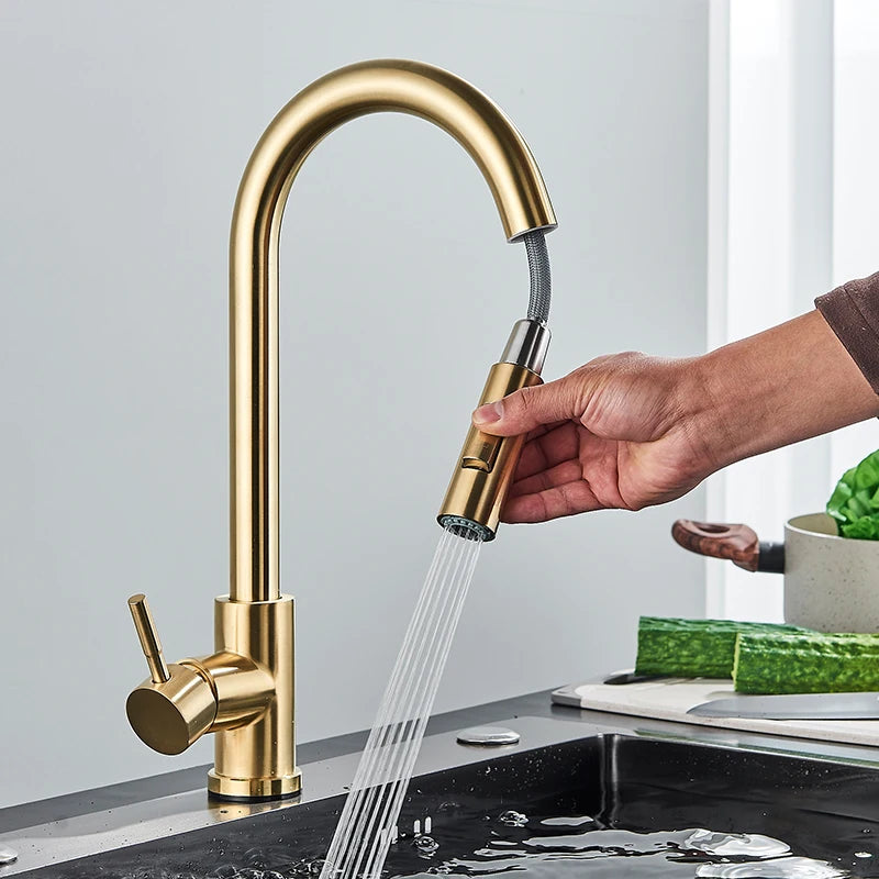 Rubinetto Eleganza Oro – Hochwertiger Küchenwasserhahn-letto-design.com