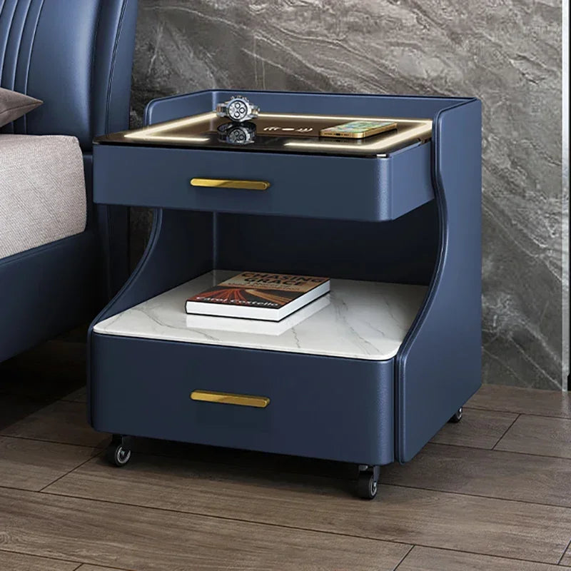 Eleganter Nachttisch mit Passwortschloss & Wireless-Ladestation-letto-design.com