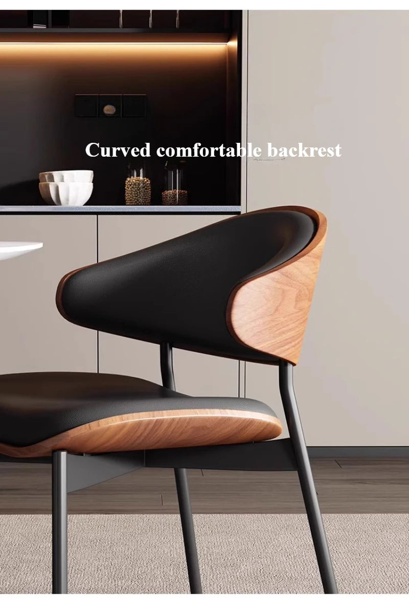 Eleganter Designstuhl aus Holz und Kunstleder – Komfort und Stil vereint-letto-design.com