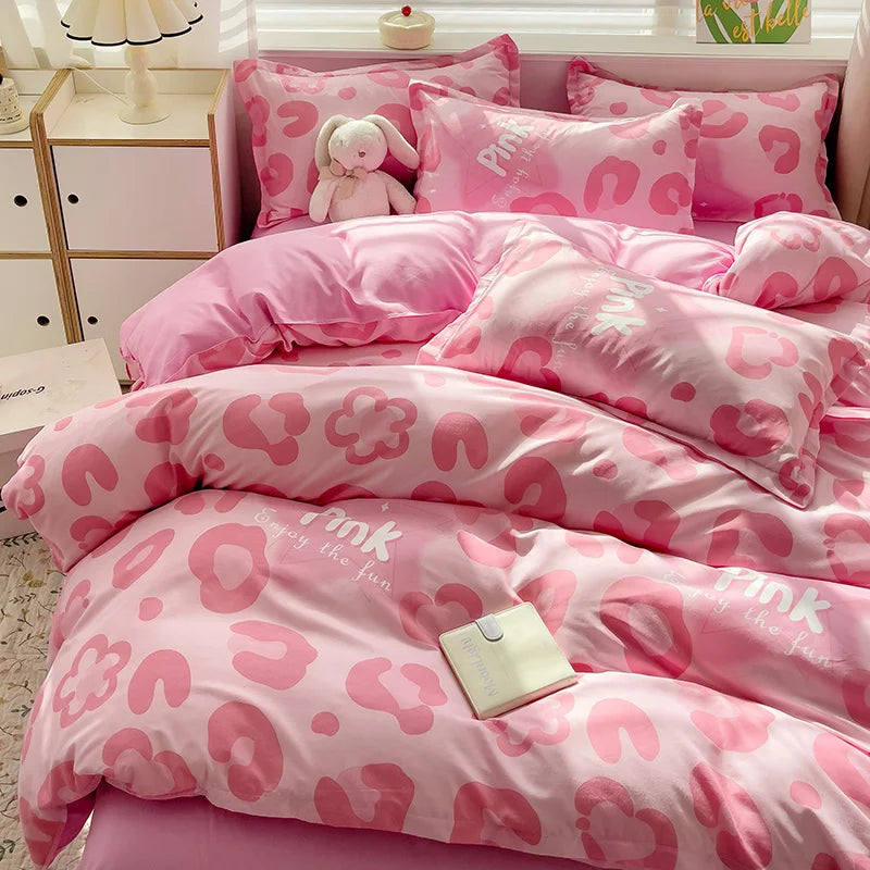 Exklusives Leoparden-Dessin Duvet-Set – Set Copripiumino Leopardo-letto-design.com
