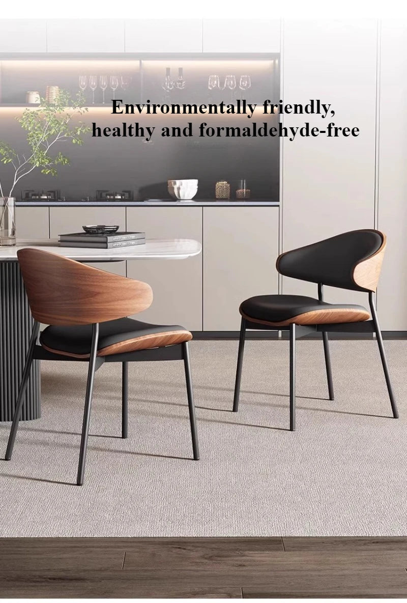 Eleganter Designstuhl aus Holz und Kunstleder – Komfort und Stil vereint-letto-design.com