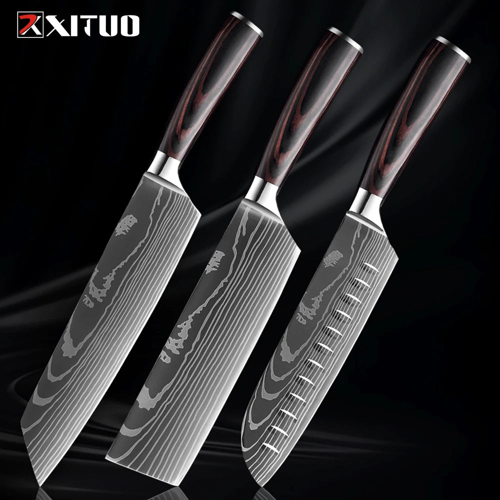Premium XITUO Küchenmesserset – "Set di Coltelli Cucina Eleganza"-letto-design.com