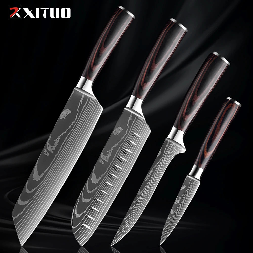 Premium XITUO Küchenmesserset – "Set di Coltelli Cucina Eleganza"-letto-design.com
