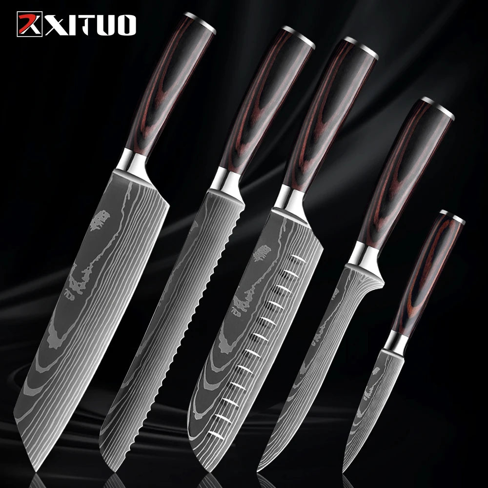 Premium XITUO Küchenmesserset – "Set di Coltelli Cucina Eleganza"-letto-design.com