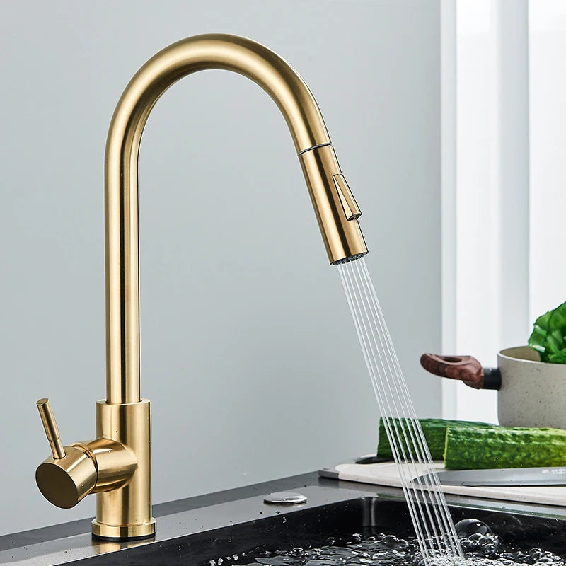 Rubinetto Eleganza Oro – Hochwertiger Küchenwasserhahn-letto-design.com