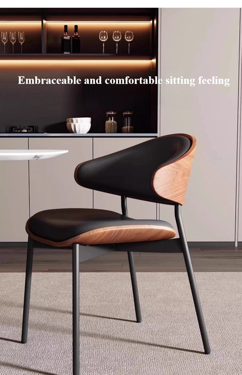 Eleganter Designstuhl aus Holz und Kunstleder – Komfort und Stil vereint-letto-design.com