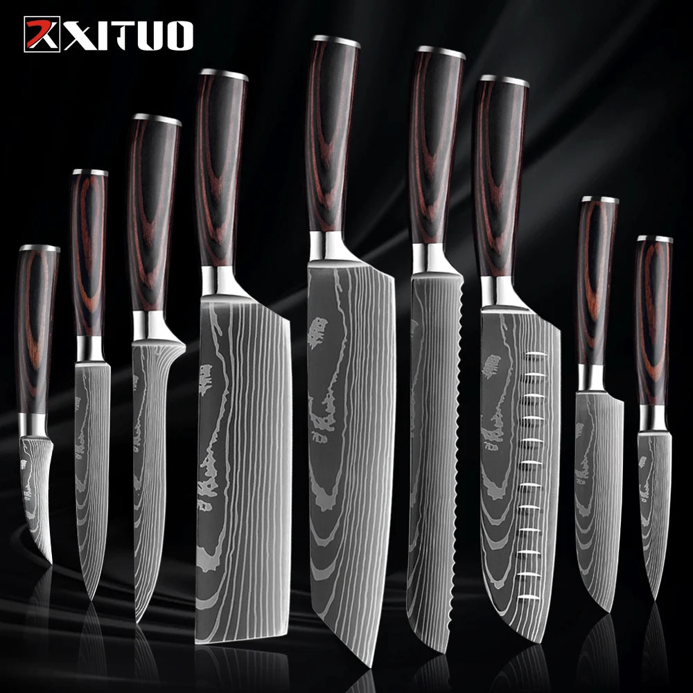 Premium XITUO Küchenmesserset – "Set di Coltelli Cucina Eleganza"-letto-design.com