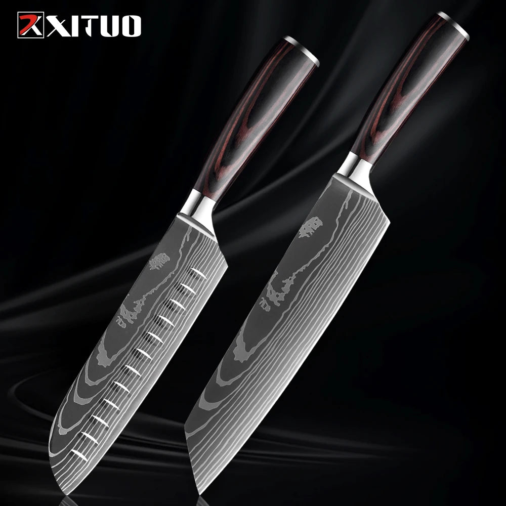 Premium XITUO Küchenmesserset – "Set di Coltelli Cucina Eleganza"-letto-design.com